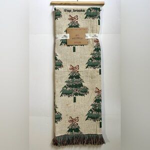 🎁Queenwest Decorative  Throw - Jacquard - Reversible Christmas Holiday Throw